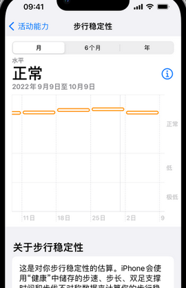 耀州iPhone手机维修如何在iPhone开启'步行稳定性通知'