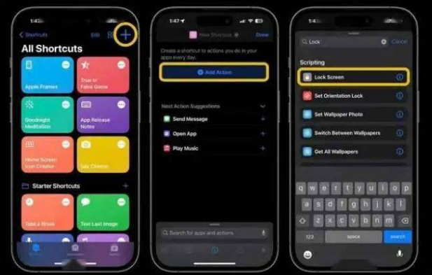 耀州苹果14锁屏维修店分享iPhone14升级iOS16.4后如何创建锁屏快捷方式 